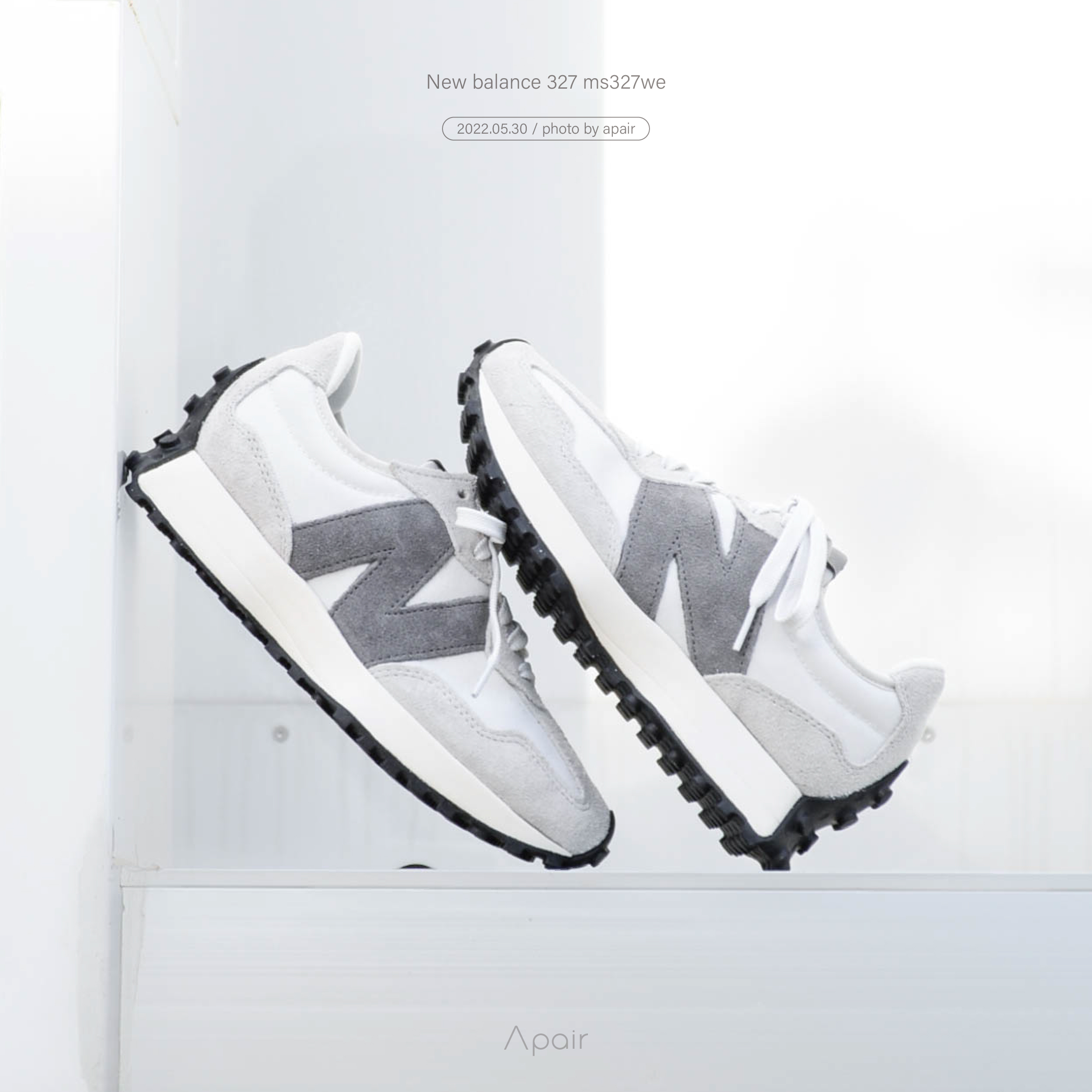 【APAIR】出清  New balance 327 ms327we 黑灰雲朵