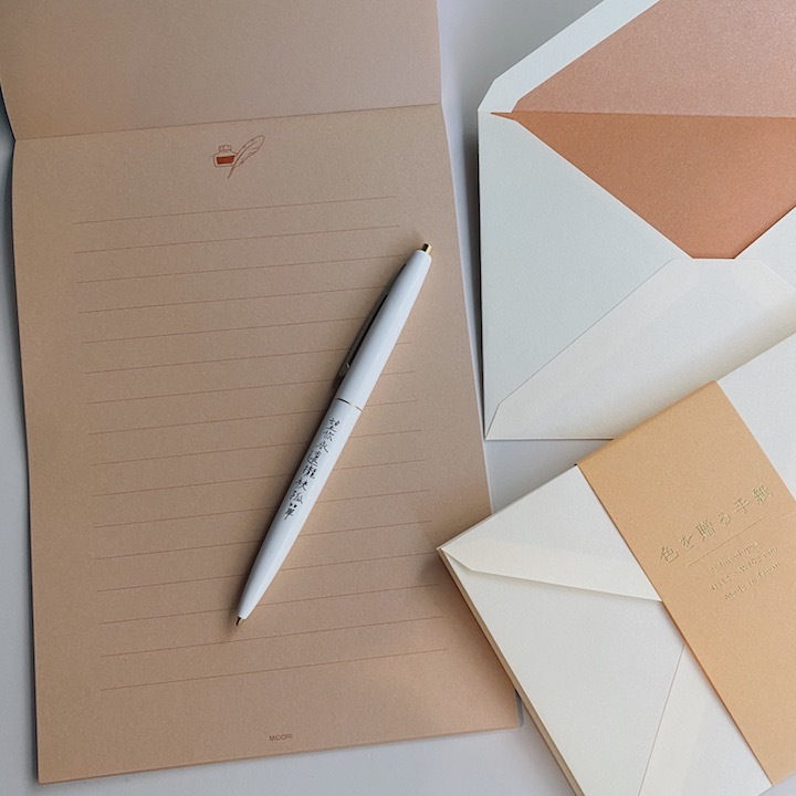 MD 隨心所欲三色信紙本 信封 金色｜日本MIDORI
