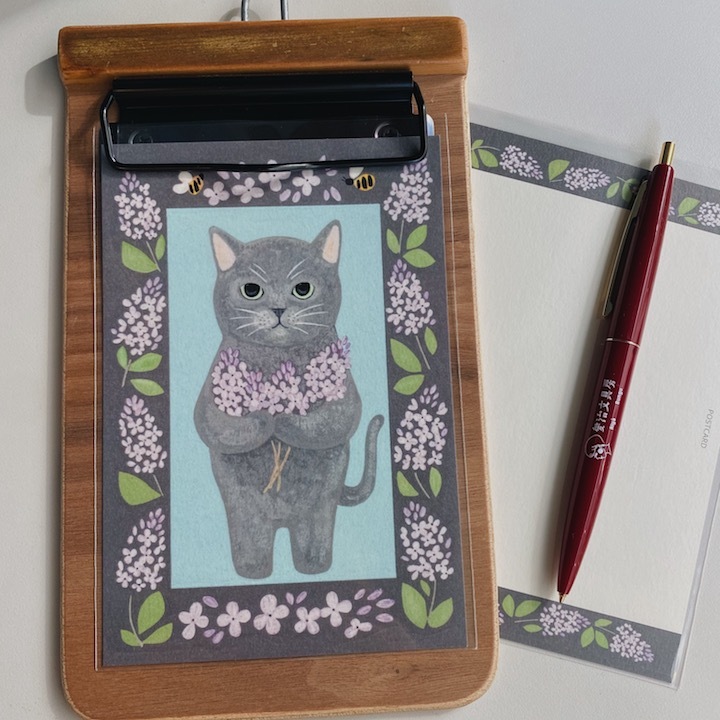 藍貓 貓咪繪本明信片｜日本 4legs
