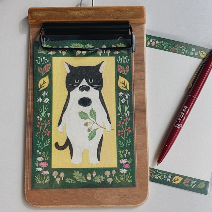 賓士貓 貓咪繪本明信片｜日本 4legs