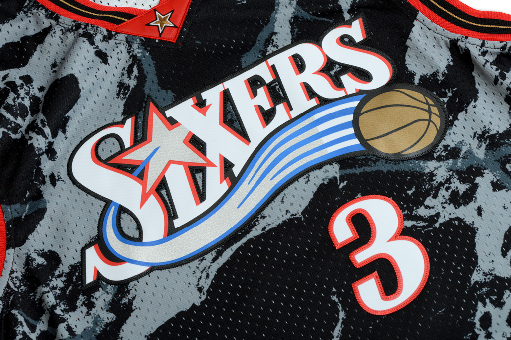 Mitchell & Ness 費城76人隊 Allen Iverson Marble Swingman 球衣