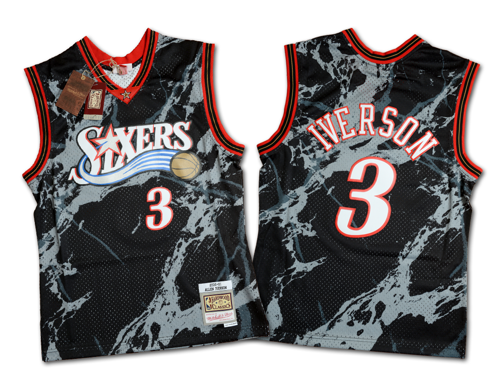 Mitchell & Ness 費城76人隊 Allen Iverson Marble Swingman 球衣