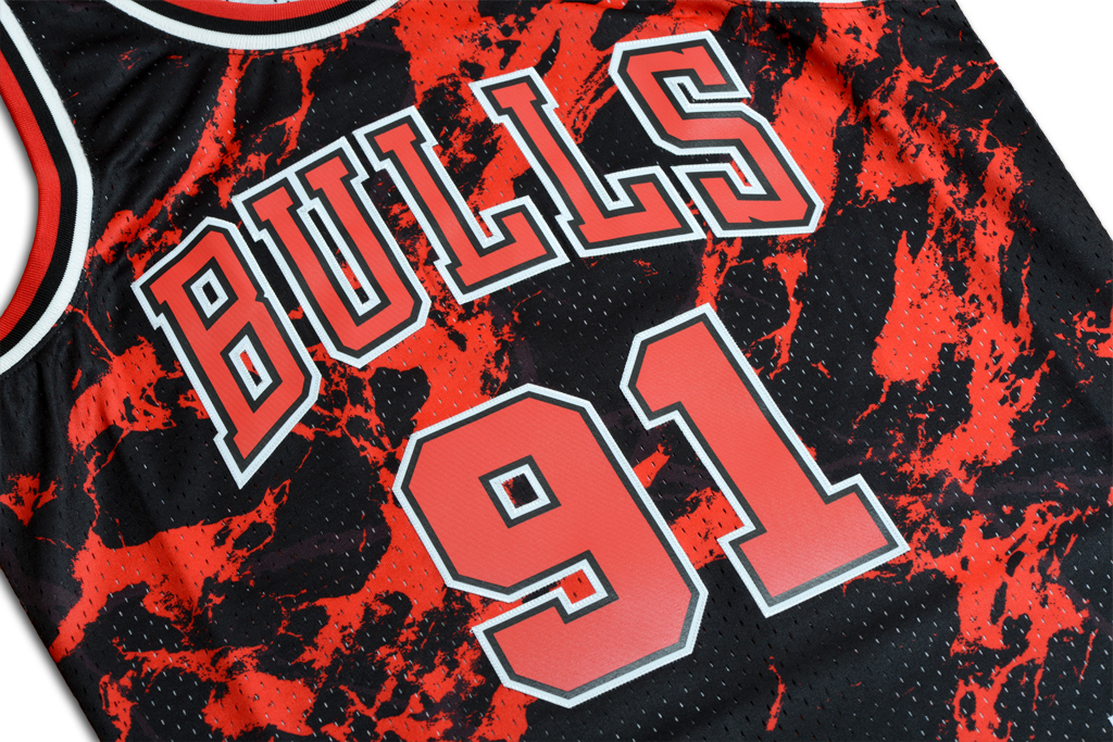 Mitchell & Ness 芝加哥公牛隊 Dennis Rodman Marble Swingman 球衣