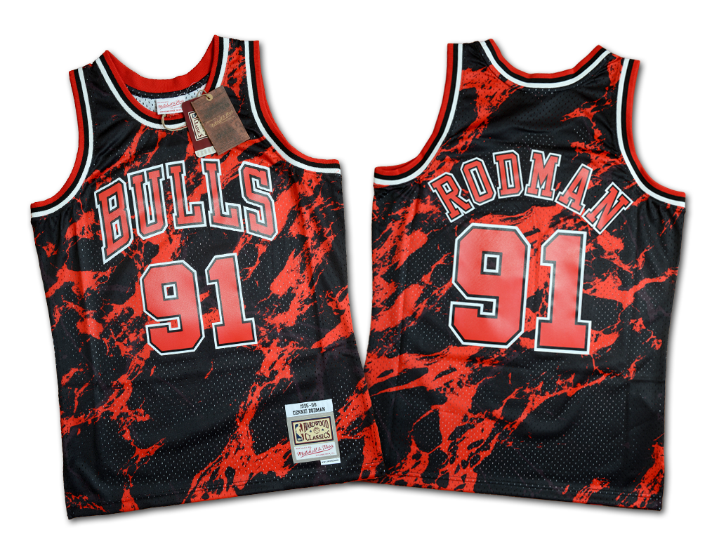 Mitchell & Ness 芝加哥公牛隊 Dennis Rodman Marble Swingman 球衣