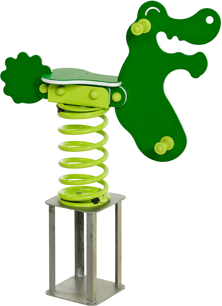 SPRING TOYS IN HDPE WITH SPRING TYPE ‘LARGE - crocodile