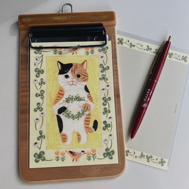 三花貓 貓咪繪本明信片｜日本 4legs