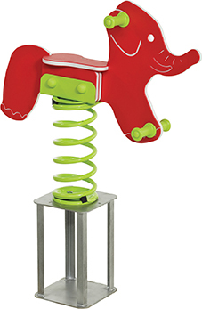 SPRING TOYS IN HDPE WITH SPRING TYPE ‘SMALL’ - elephant