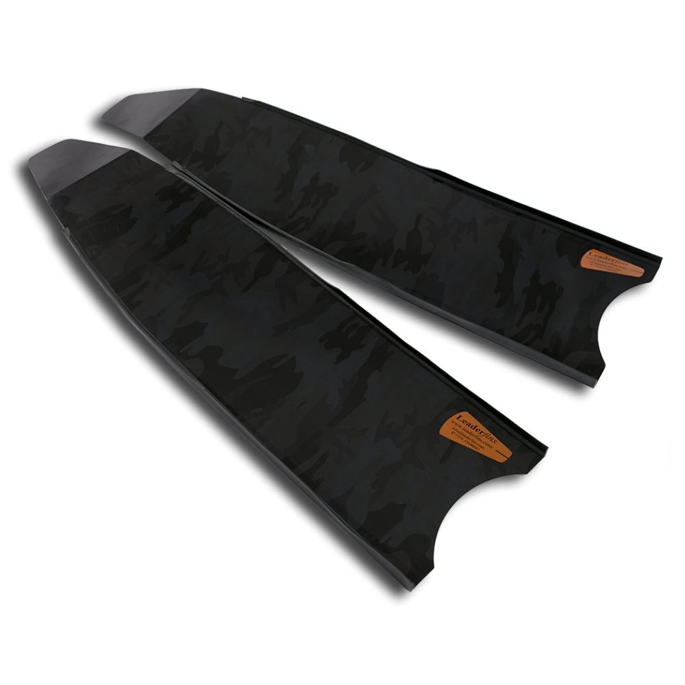 ▲停產 Leaderfins 玻纖長蛙板-黑夜迷彩