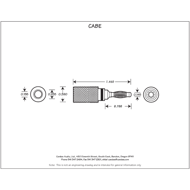 Cardas CABE 香蕉插頭 （一粒）