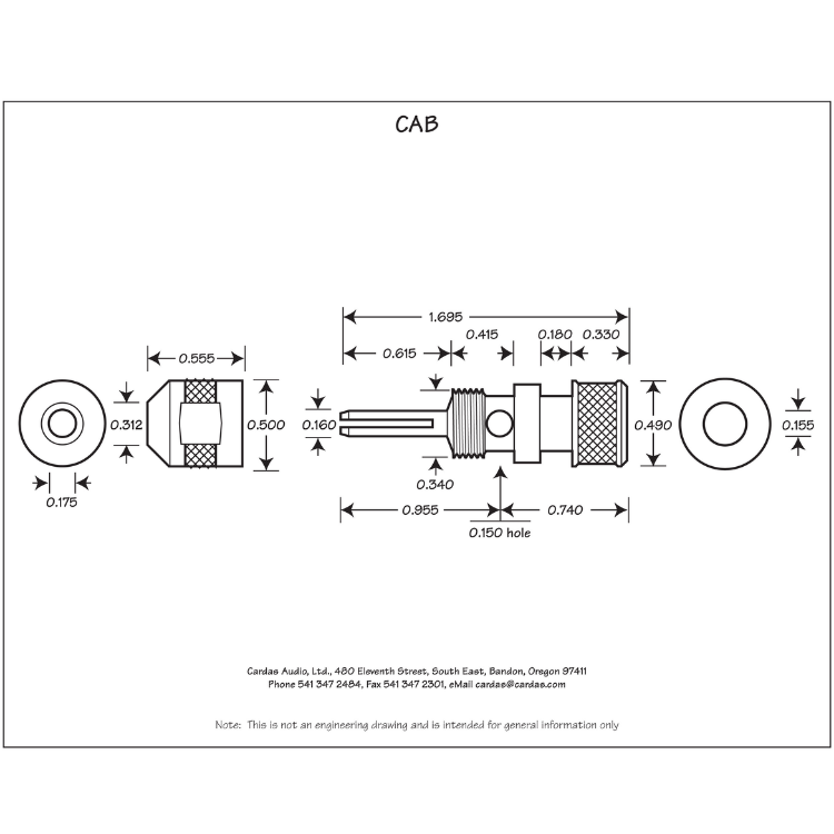 卡達聲 Cardas CAB 無磁性結晶銅鍍銠喇叭香蕉插頭 (粒)