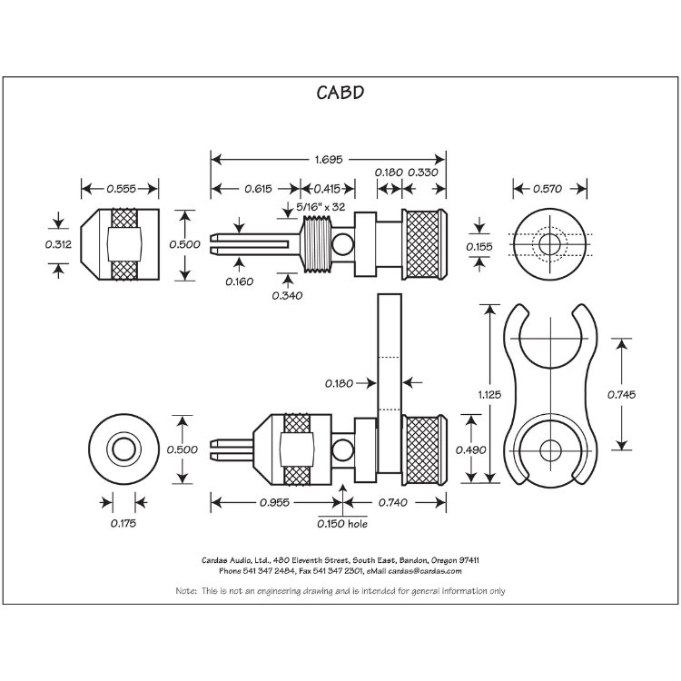 Cardas CABD 喇叭香蕉插 ( 一對 )