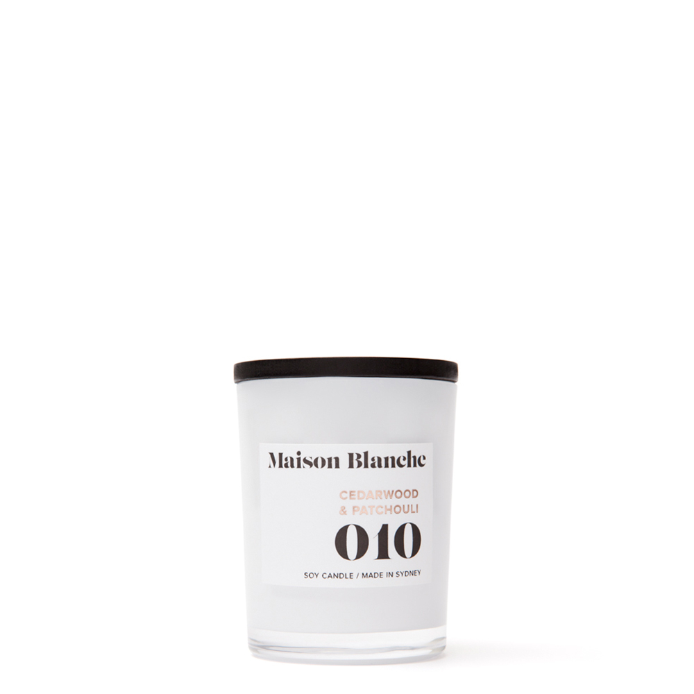 【Maison Blanche】010 雪松和廣藿香香氛蠟燭