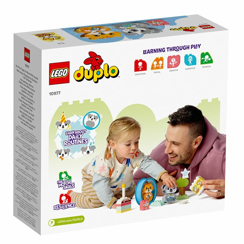 [飛米樂高積木磚賣店] LEGO 10977Duplo-我的第一隻有聲小狗和小貓(6/1開賣)