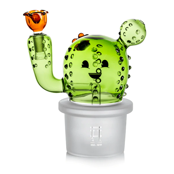 HAPPY CACTUS XL BONG 8" BY HEMPER