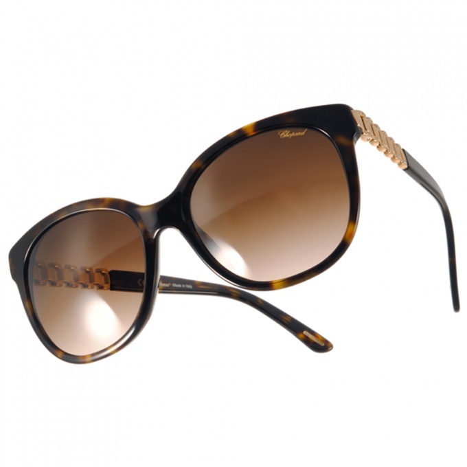 【CHOPARD】SCH164G 0722 頂級奢華名媛貓眼框太陽眼鏡