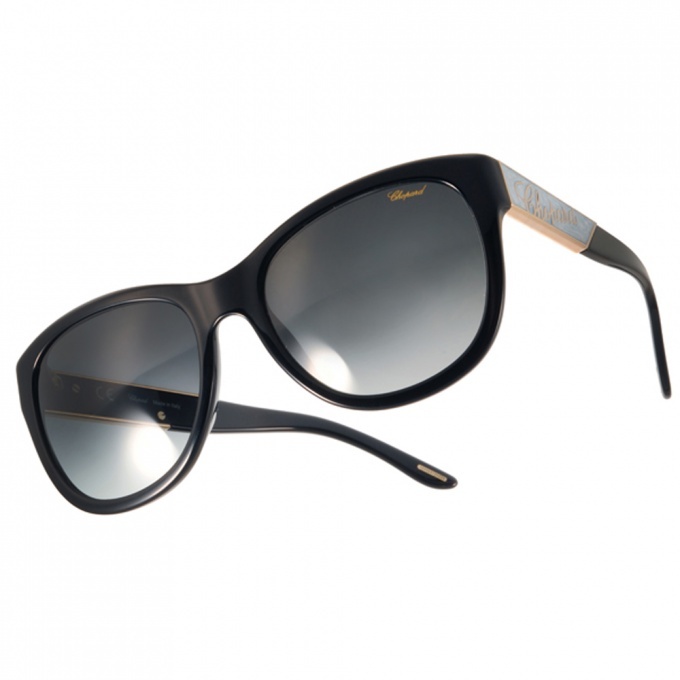 【CHOPARD】SCH170G 700T 貴氣時尚 貓眼方框太陽眼鏡