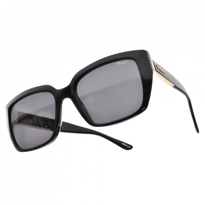 【CHOPARD】SCH190S 0700F 金屬時尚小鑽貓眼框太陽眼鏡