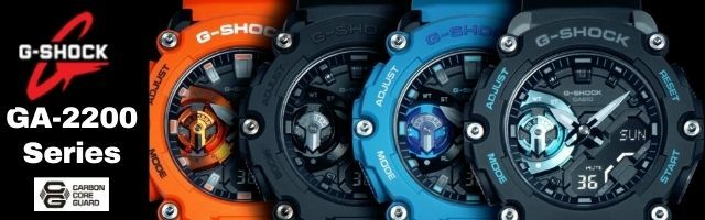 G-shock x Carbon Core Guard Structure Analog Digital GA-2200 Series Men Watch