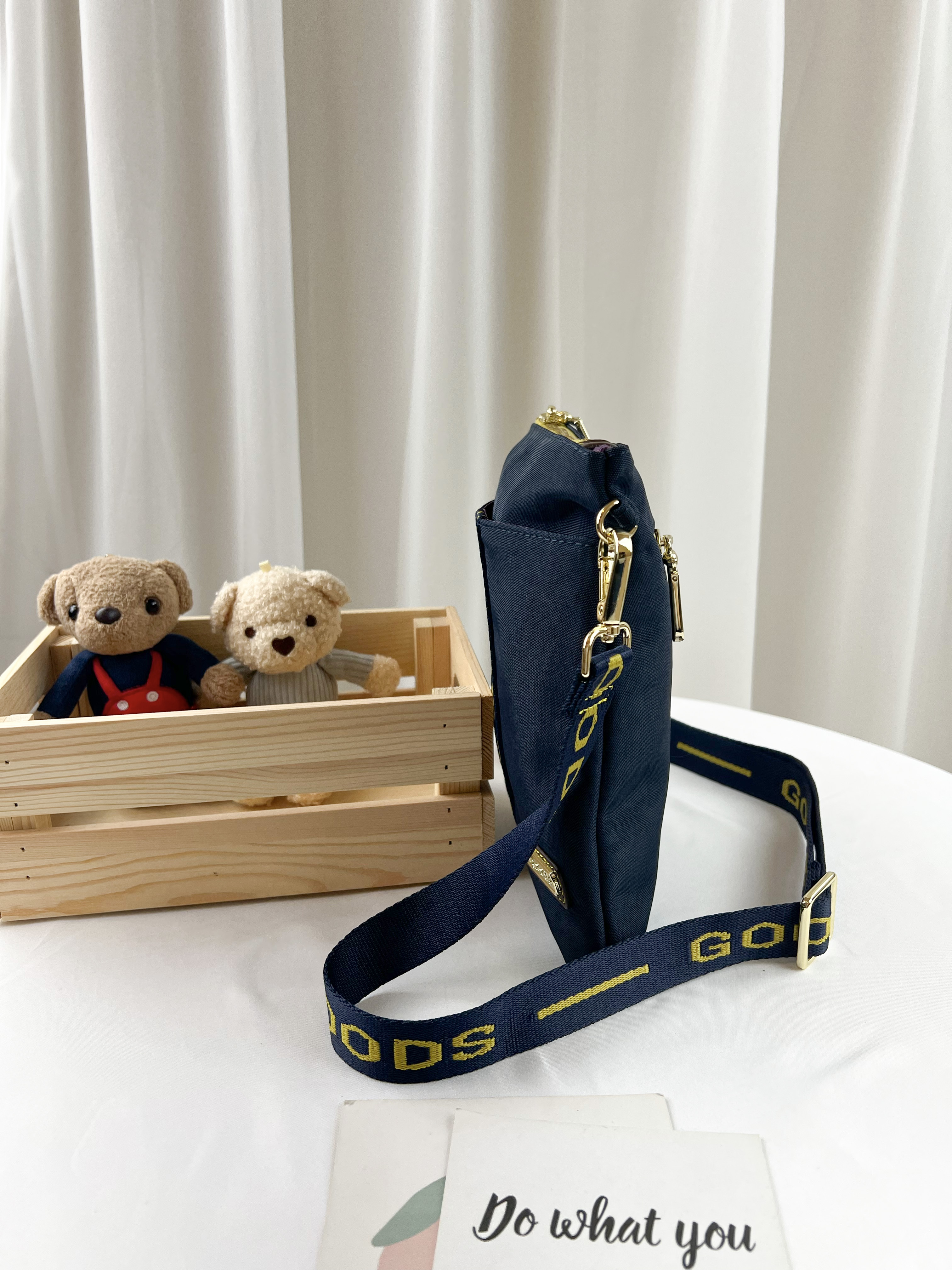 GOODS 織帶黃藍 單層手機側背包 #2231