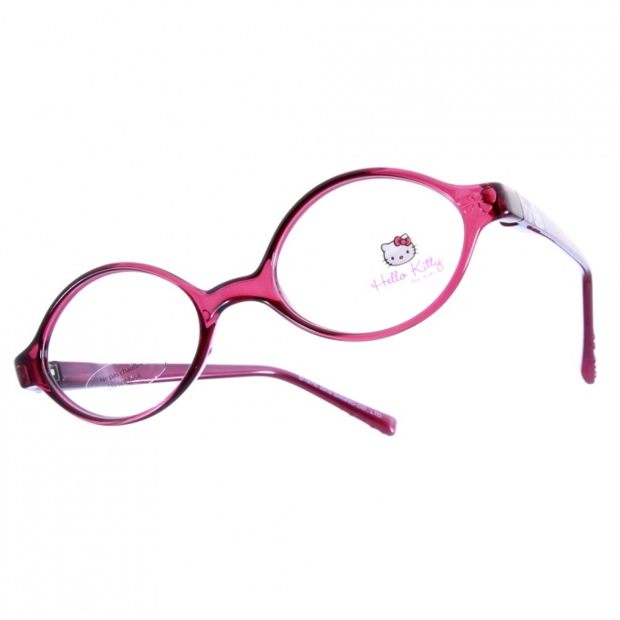 【HELLO KITTY】 HEGG003 C13  夢幻蝴蝶結系列 橢圓框光學眼鏡 #法國代理 獨家引進