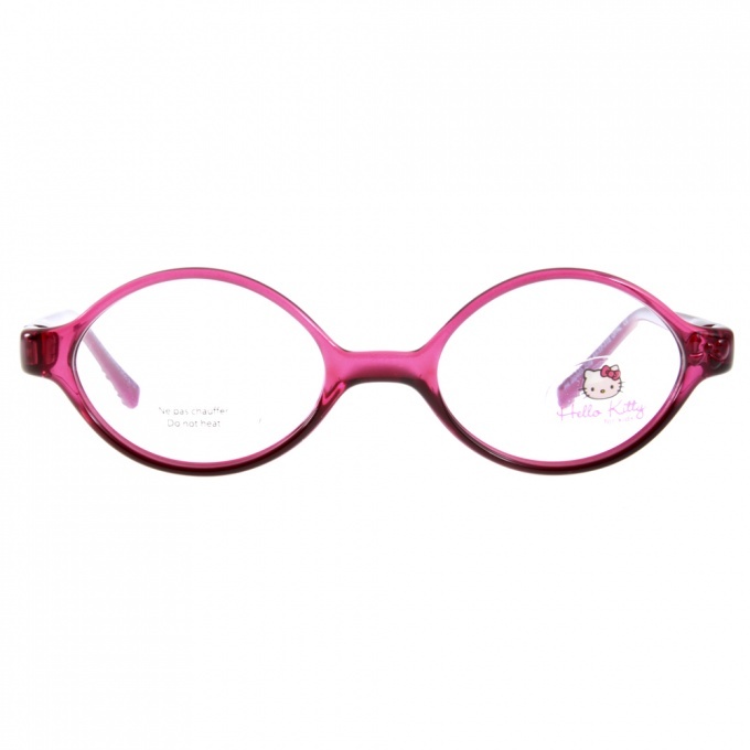 【HELLO KITTY】 HEGG003 C13  夢幻蝴蝶結系列 橢圓框光學眼鏡 #法國代理 獨家引進