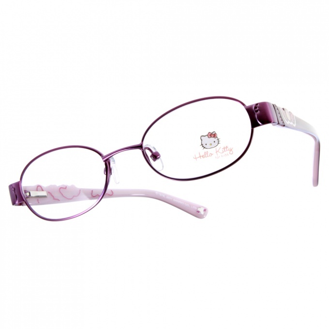 【HELLO KITTY】HEMA018 C10 橢圓框光學眼鏡 #法國代理 獨家引進