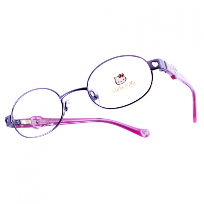 【HELLO KITTY】HEMA024 C09 橢圓框光學眼鏡 #法國代理 獨家引進