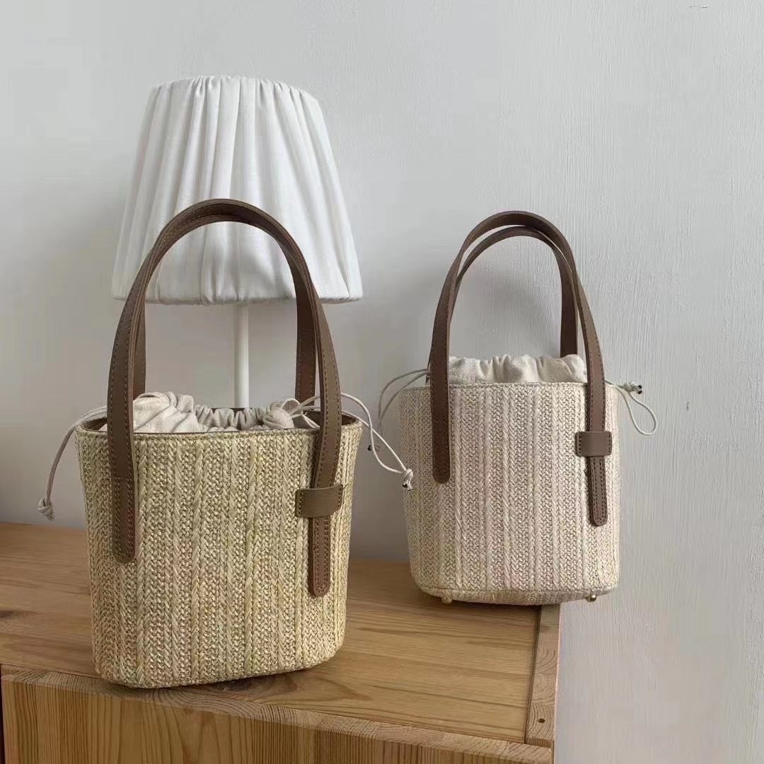 夏日編織小水桶包/二色