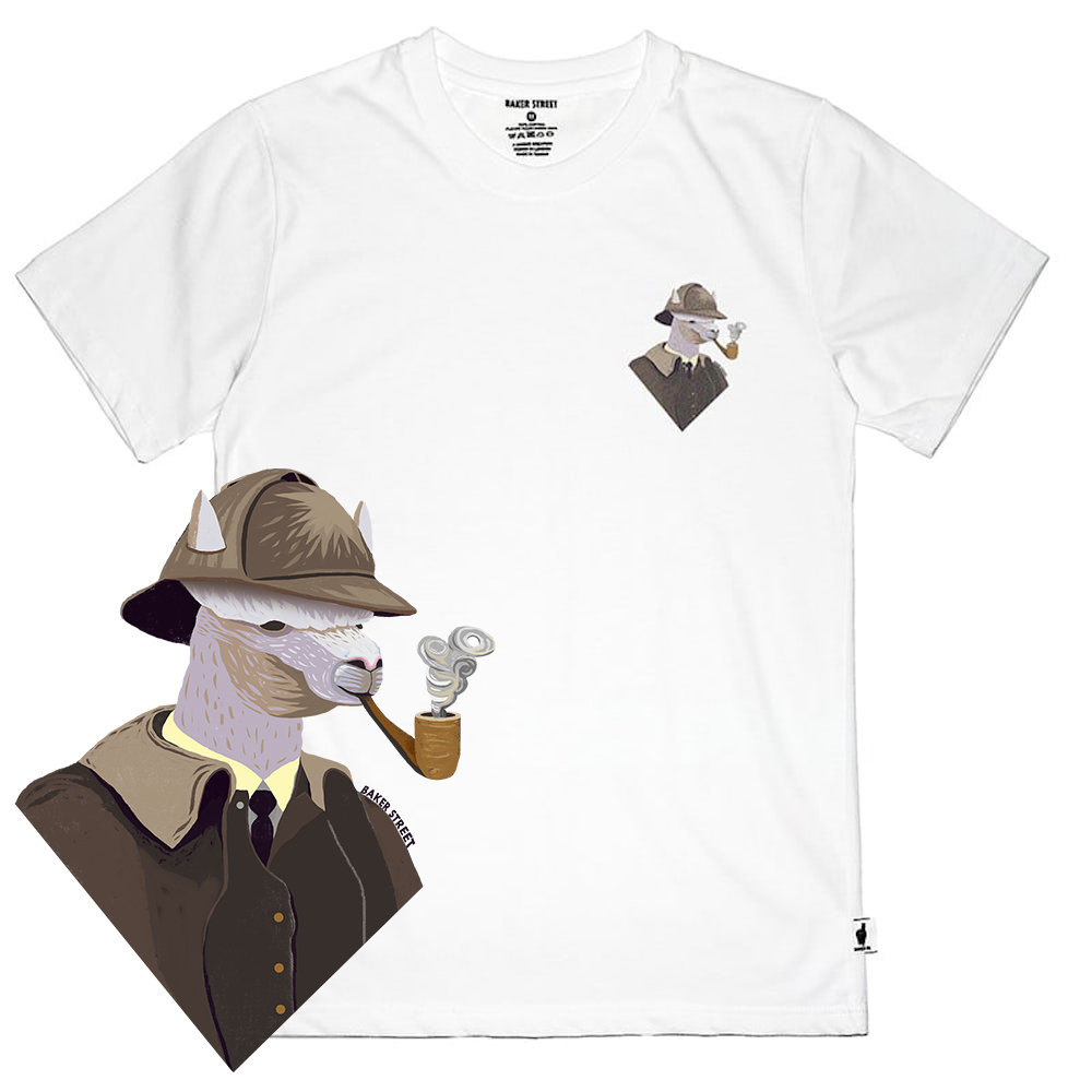 Little Stamp: Sherlock 偵探煙斗 短T