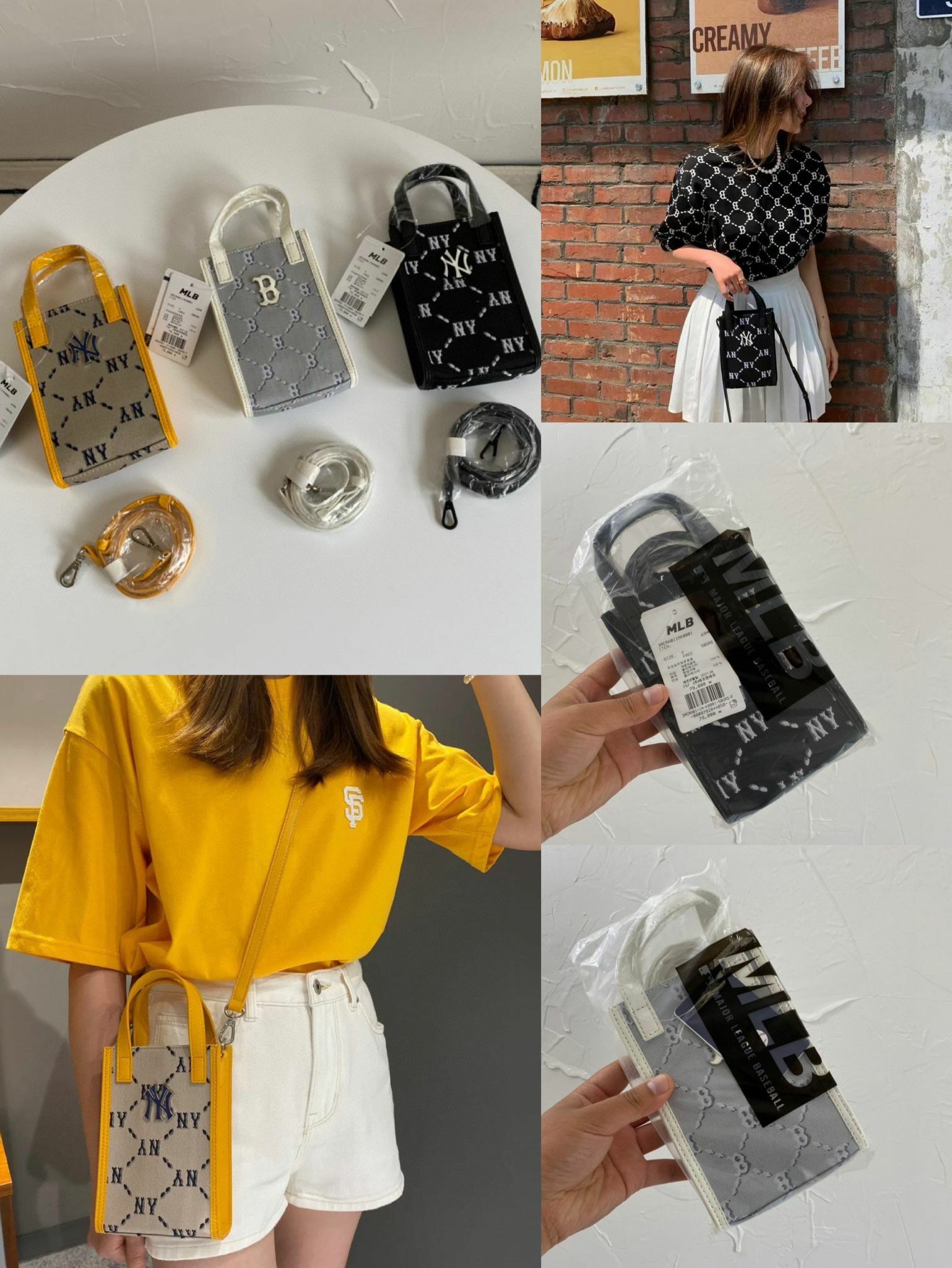 ✴️✴️❗️💢🇰🇷韓版✨MLB輕便斜孭細袋/手機袋🥳-2202436