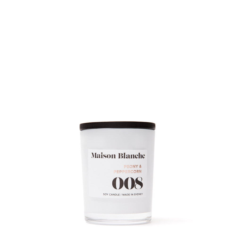 【Maison Blanche】008 牡丹＆粉紅胡椒香氛蠟燭