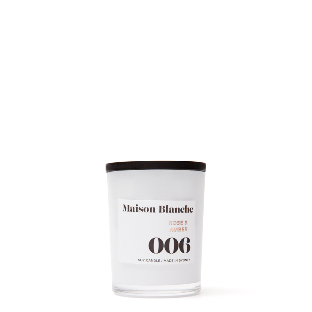 【Maison Blanche】006 玫瑰＆琥珀香氛蠟燭