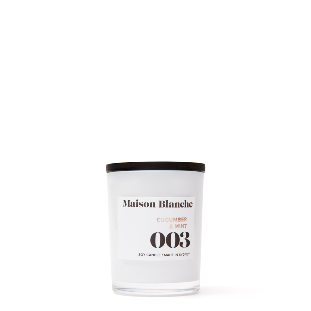 【Maison Blanche】003 青瓜＆薄荷香氛蠟燭