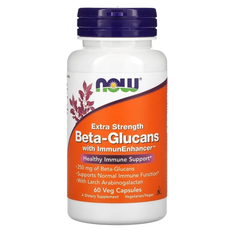 100%美國進口Now Foods Beta Glucans乙聚糖250亳克，60粒膠囊