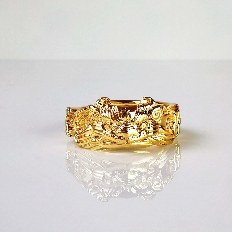 【財神小舖】夯枷代刑除罪戒指(富貴金)活戒圍(含開光)