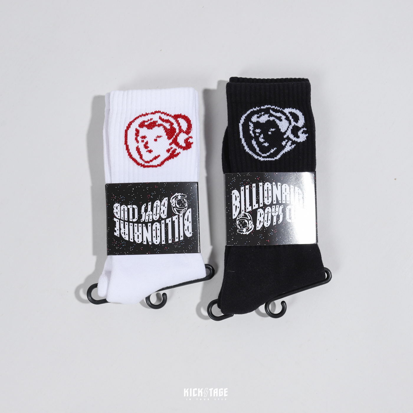 **特價商品無退換**單雙 BILLIONAIRE BOYS CLUB BB O.G SOCKS 黑 白 太空人 長襪 中筒襪 BBC【821-1801】