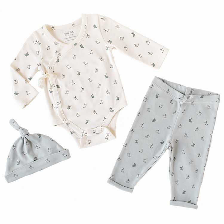 Pehr│Kimono 3-Piece Set新生兒三件組．Hatchling Bunny