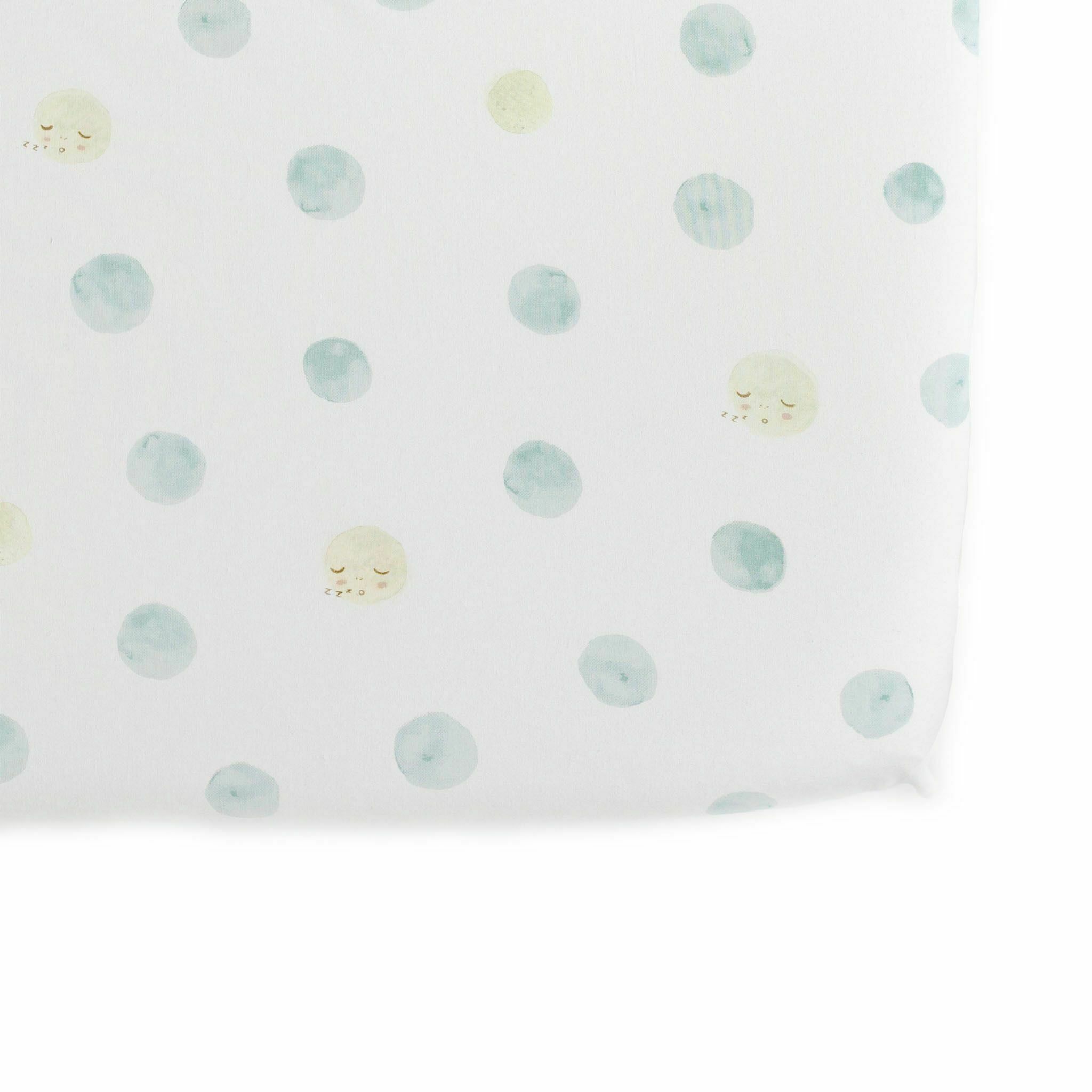 Pehr-有機棉嬰幼兒床包(Luna Blue)