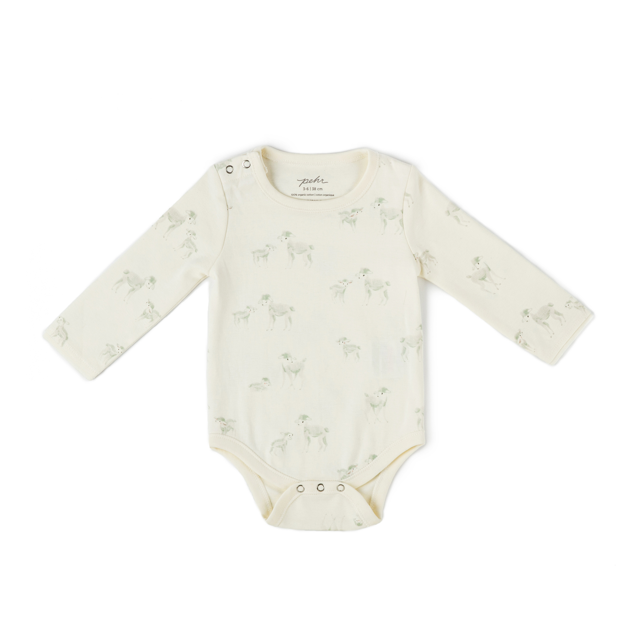 Pehr-Follow Me長袖包屁衣(Lamb)