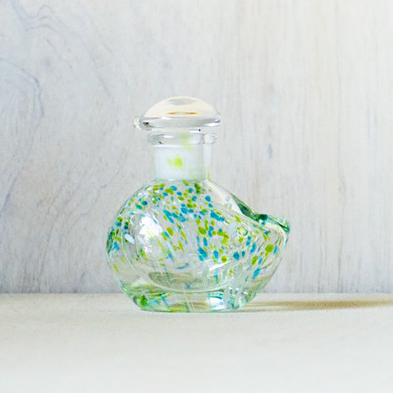 小鳥醬油瓶 綠色｜廣田硝子