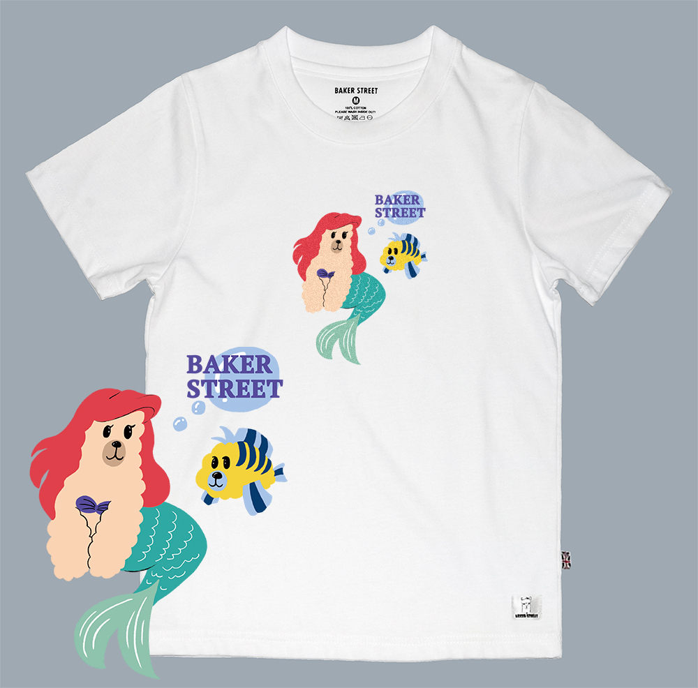 Little Mermaica 小美駝魚 童裝短T