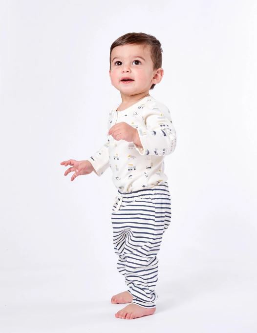 Pehr-寶寶棉質長褲(Ink Blue)