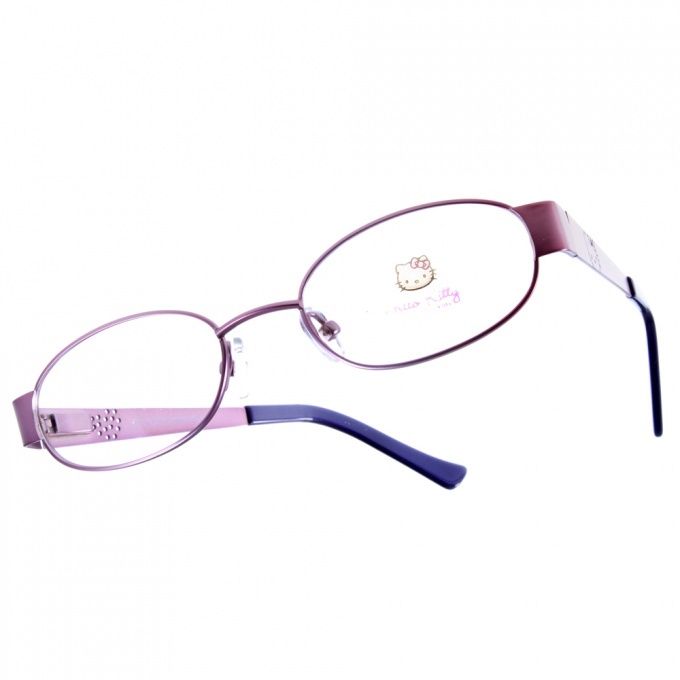 【HELLO KITTY】HEMM032 C12  橢圓框光學眼鏡 #法國代理 獨家引進