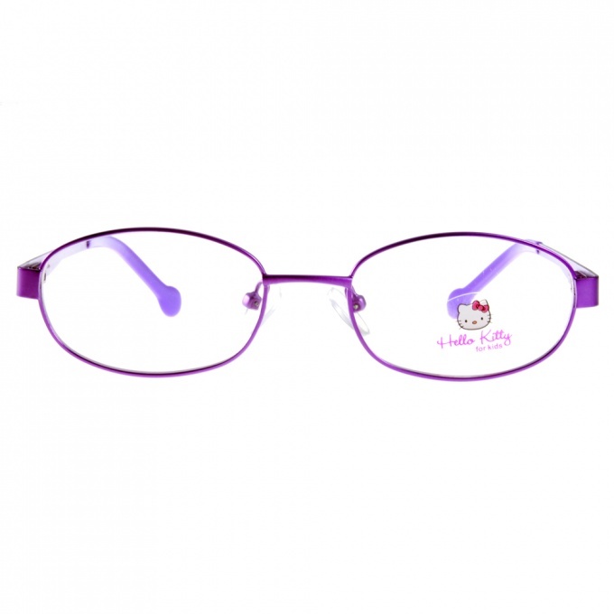 【HELLO KITTY】 HEMM047 (三色) 甜美蝴蝶結系列 橢圓框光學眼鏡 #法國代理 獨家引進