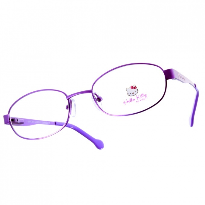 【HELLO KITTY】 HEMM047 (三色) 甜美蝴蝶結系列 橢圓框光學眼鏡 #法國代理 獨家引進