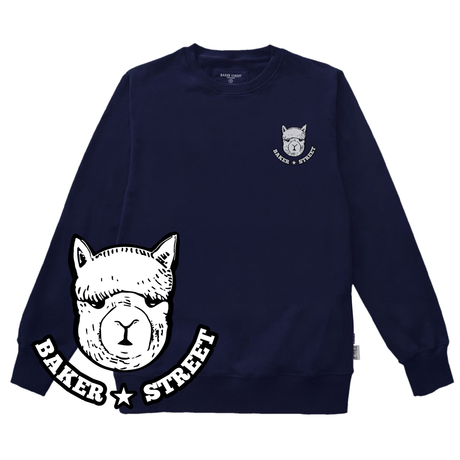 Stamp: BKSTalpaca 羊駝星星 高磅數長袖圓T