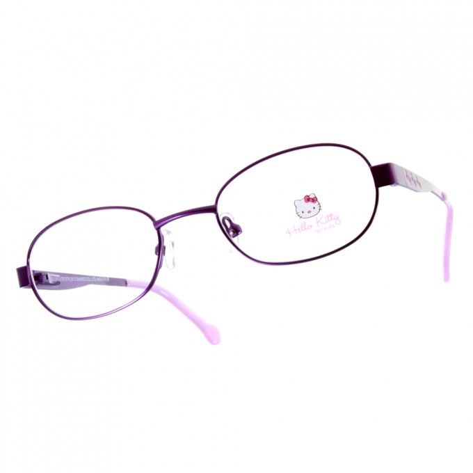 【HELLO KITTY】HEMM048 (三色) 經典蝴蝶結款 橢圓框光學眼鏡 #法國代理 獨家引進