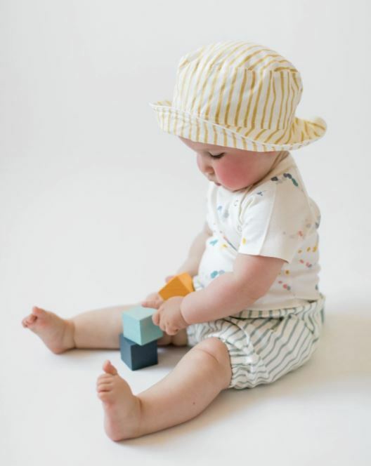 Pehr-寶寶條紋燈籠褲(Sea)