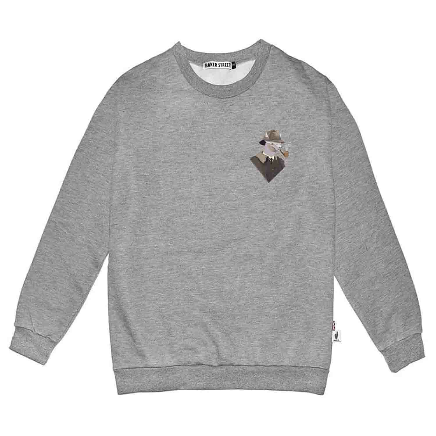 Little Stamp: Sherlock 偵探煙斗 高磅數長袖圓T