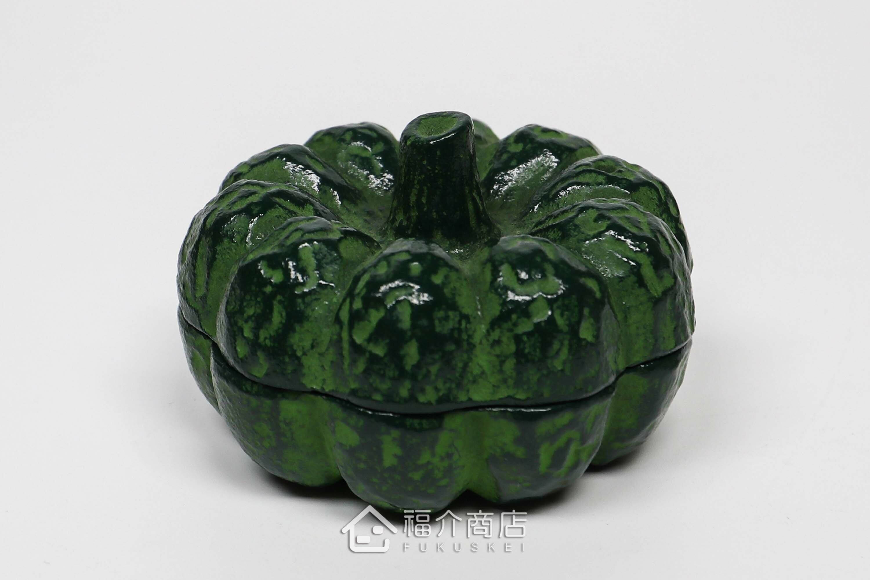 南瓜造型的朱紅色印泥盒